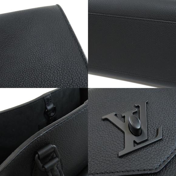 Louis Vuitton Lock Me Tote MM Tote Bag Calf Noir - Picture 7 of 9